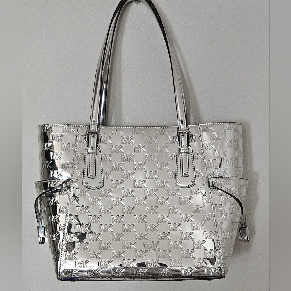 Michael Michael Kors Voyager Monogram Silver